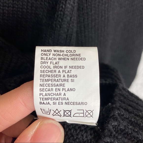 VINTAGE LESLIE Fay Black Grandmacore Embroidered Cardigan S - Picture 11 of 13